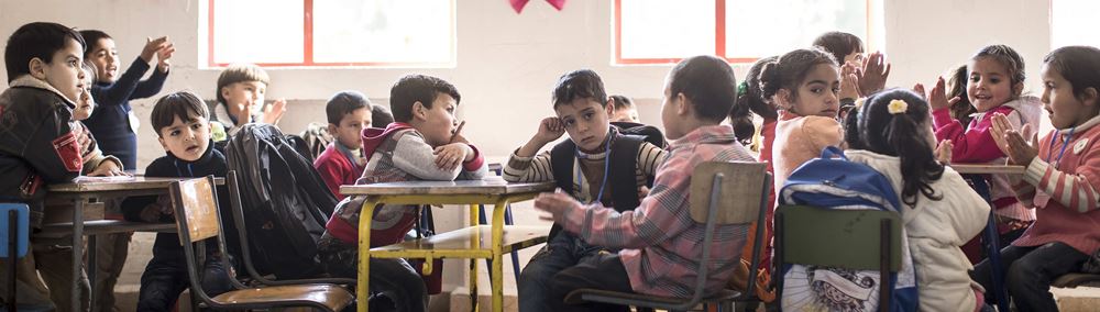 Unterricht für geflüchtete Kinder im Libanon Unterricht für geflüchtete Kinder im Libanon