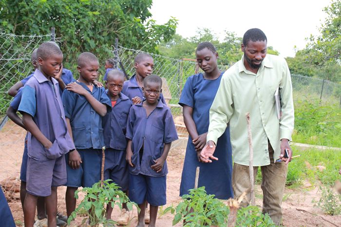 Landwirtschaftskurs für Kinder in Sambia (Foto: Kindernothilfepartner)