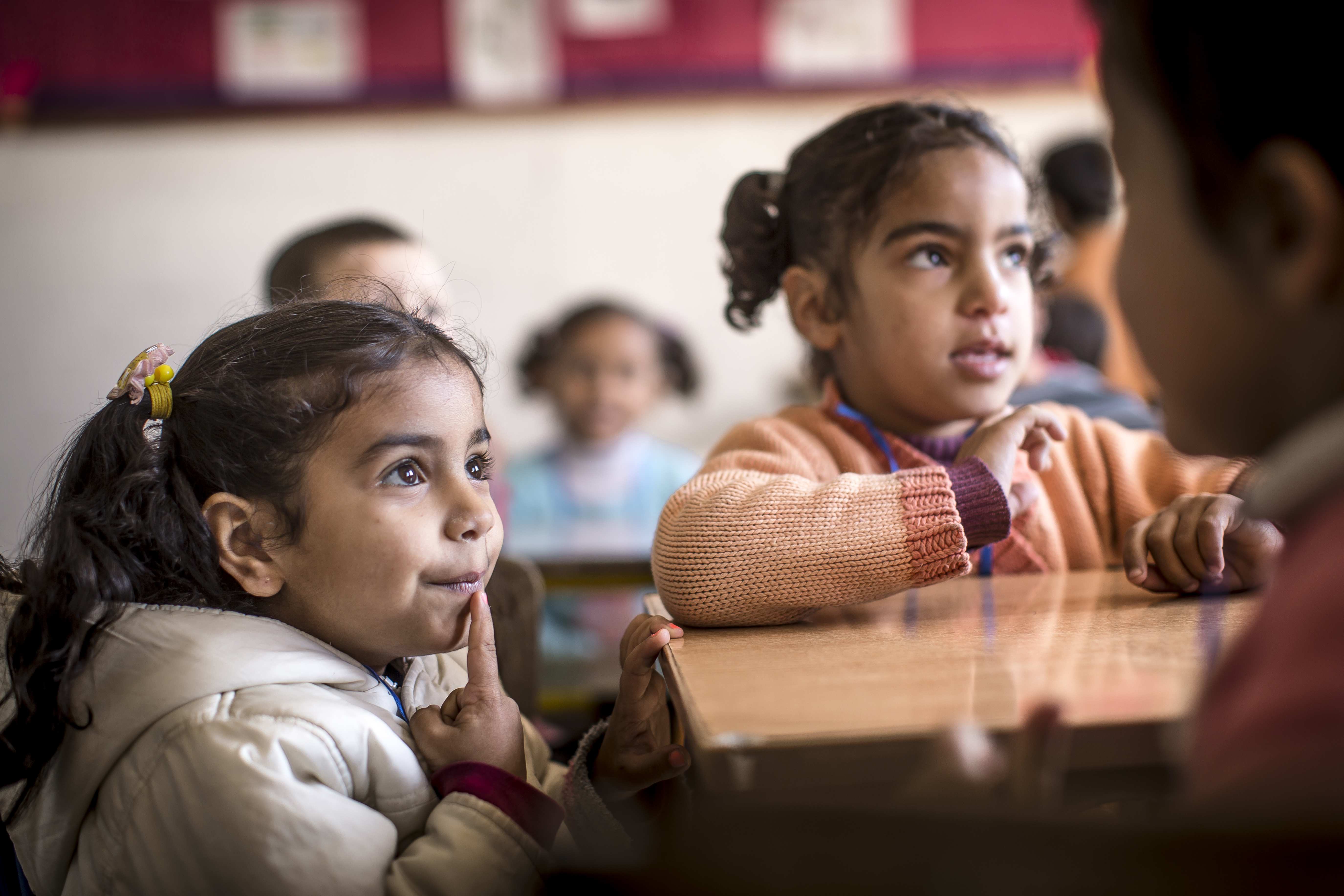 Syrische Flüchtlingskinder spielen im Kinderschutzzentrum (Foto: Jakob Stundar)