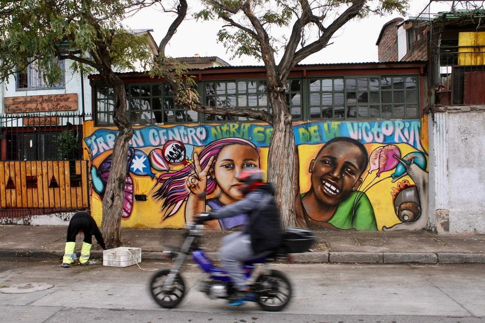 Der Eingangsbereich der Kindertagesstätte "Nuestra Señoera de la Victoria" (Foto: Jürgen Schübelin) Der Eingangsbereich der Kindertagesstätte "Nuestra Señoera de la Victoria" (Foto: Jürgen Schübelin)