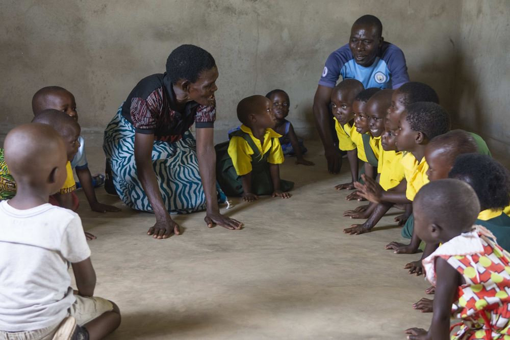 Spielerisch lernen in der Vorschule in Mwangwera/Malawi (Quelle: Christian Nusch)