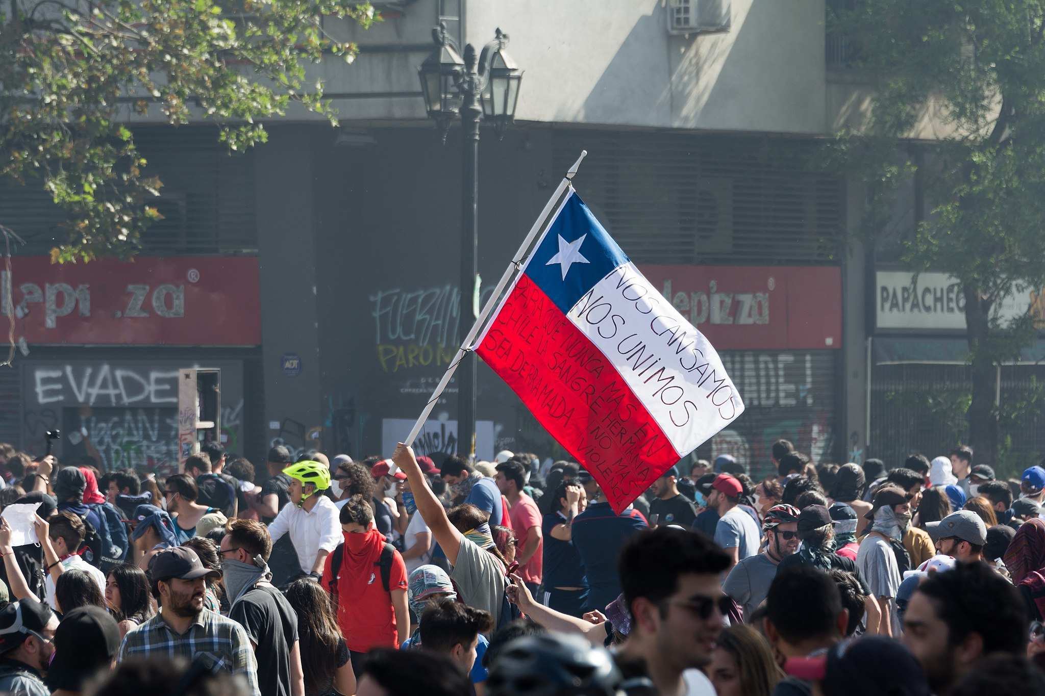 Aufstände im Oktober 2019 in Chile (Foto: Jürgen Schübelin)