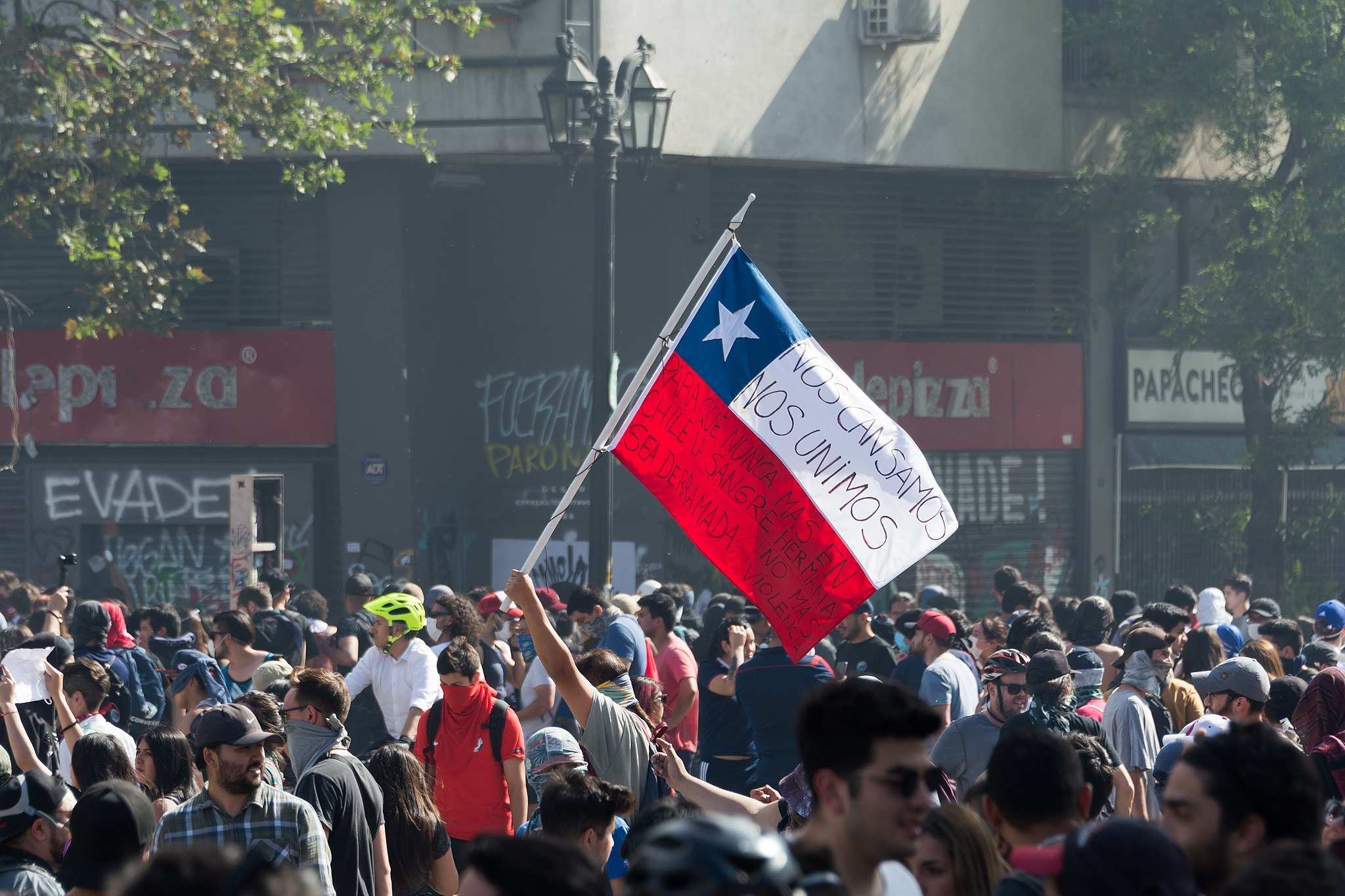 Aufstände im Oktober 2019 in Chile (Foto: Jürgen Schübelin) Aufstände im Oktober 2019 in Chile (Foto: Jürgen Schübelin)