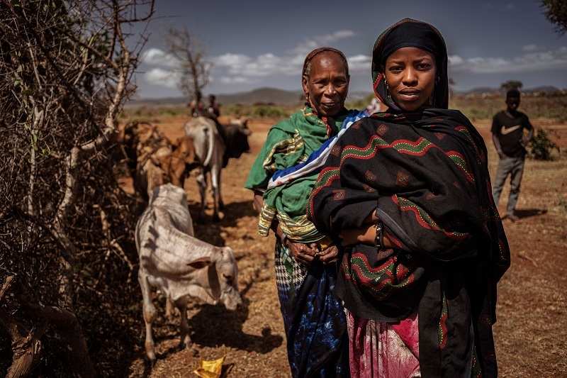 Jilo Huka bekam 50 Kilo und zwei Kälber (Quelle: Jakob Studnar) Jilo Huka bekam 50 Kilo und zwei Kälber (Quelle: Jakob Studnar)