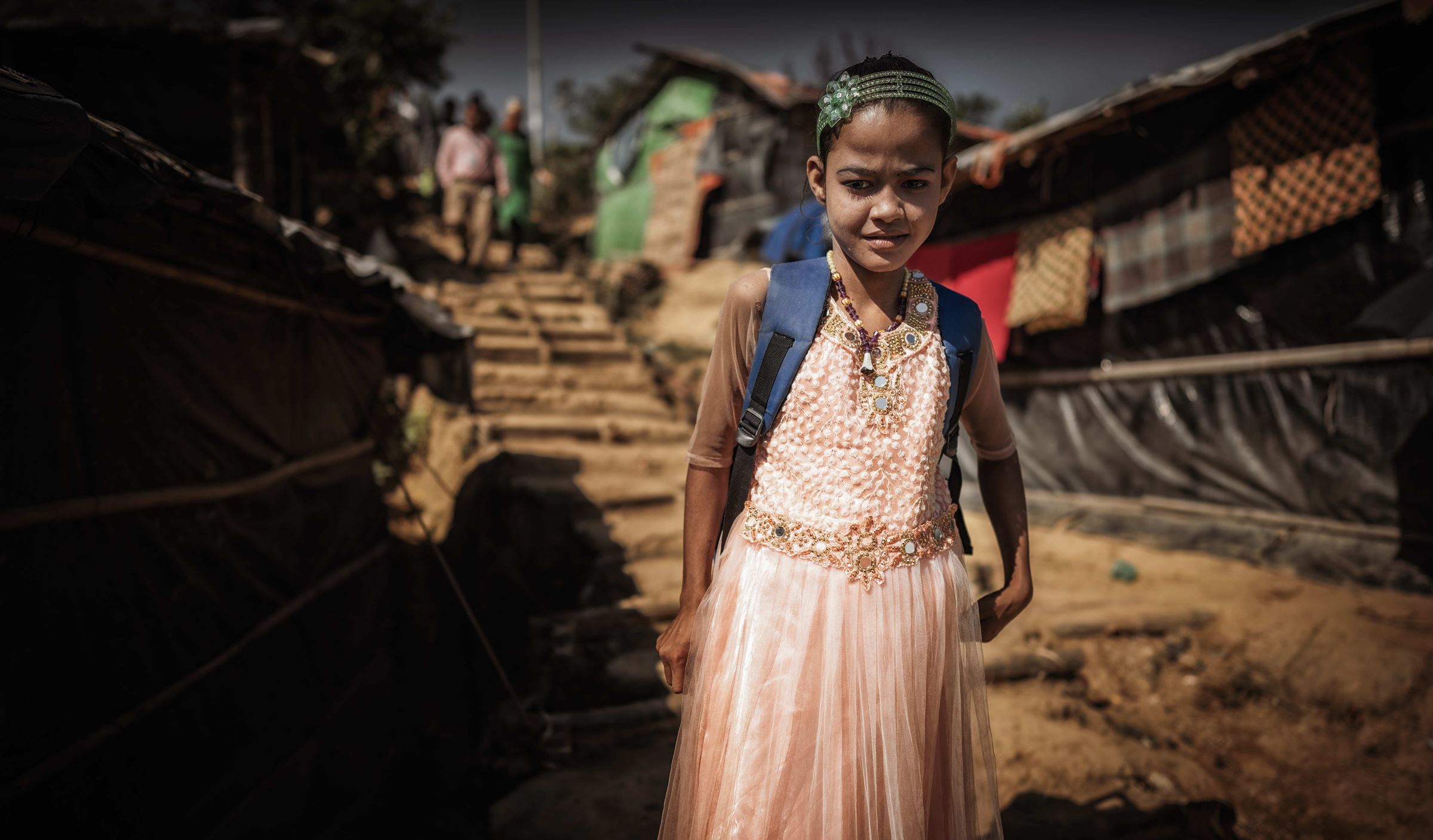 Rohingya-Mädchen im Flüchtlingslager Cox's Bazar in Bangladesch (Foto: Jakob Studnar)