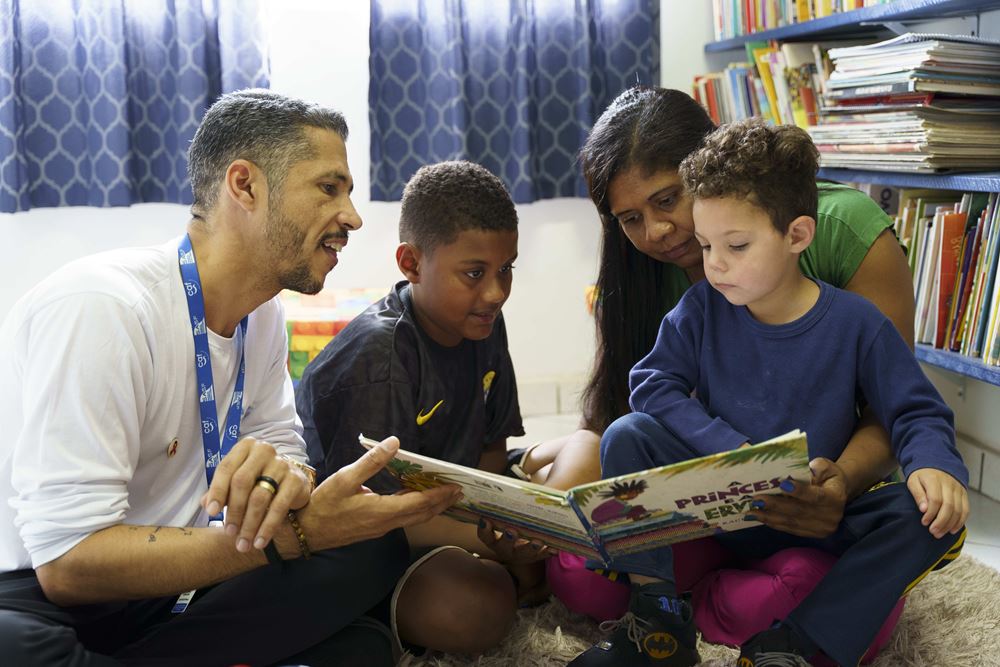 Washington mit Felicidade und ihren Soehnen (Quelle: Christian Nusch) Washington mit Felicidade und ihren Soehnen (Quelle: Christian Nusch)