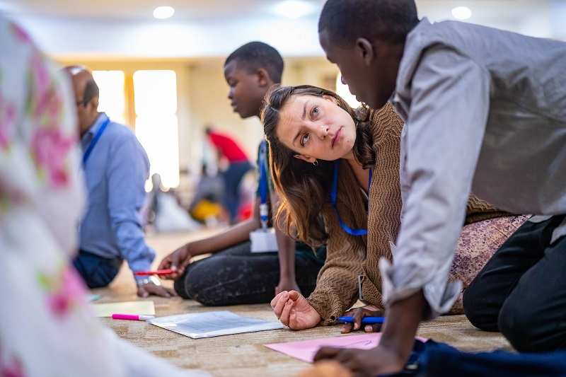 Austausch in einem Workshop (Quelle: Jakob Studnar) Austausch in einem Workshop (Quelle: Jakob Studnar)