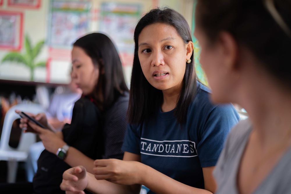 Mary Joy Llandelar, Koordinatorin der Kindernothilfe-Partnerorganisation Simon of Cyrene (Quelle: Jakob Studnar) Mary Joy Llandelar, Koordinatorin der Kindernothilfe-Partnerorganisation Simon of Cyrene (Quelle: Jakob Studnar)