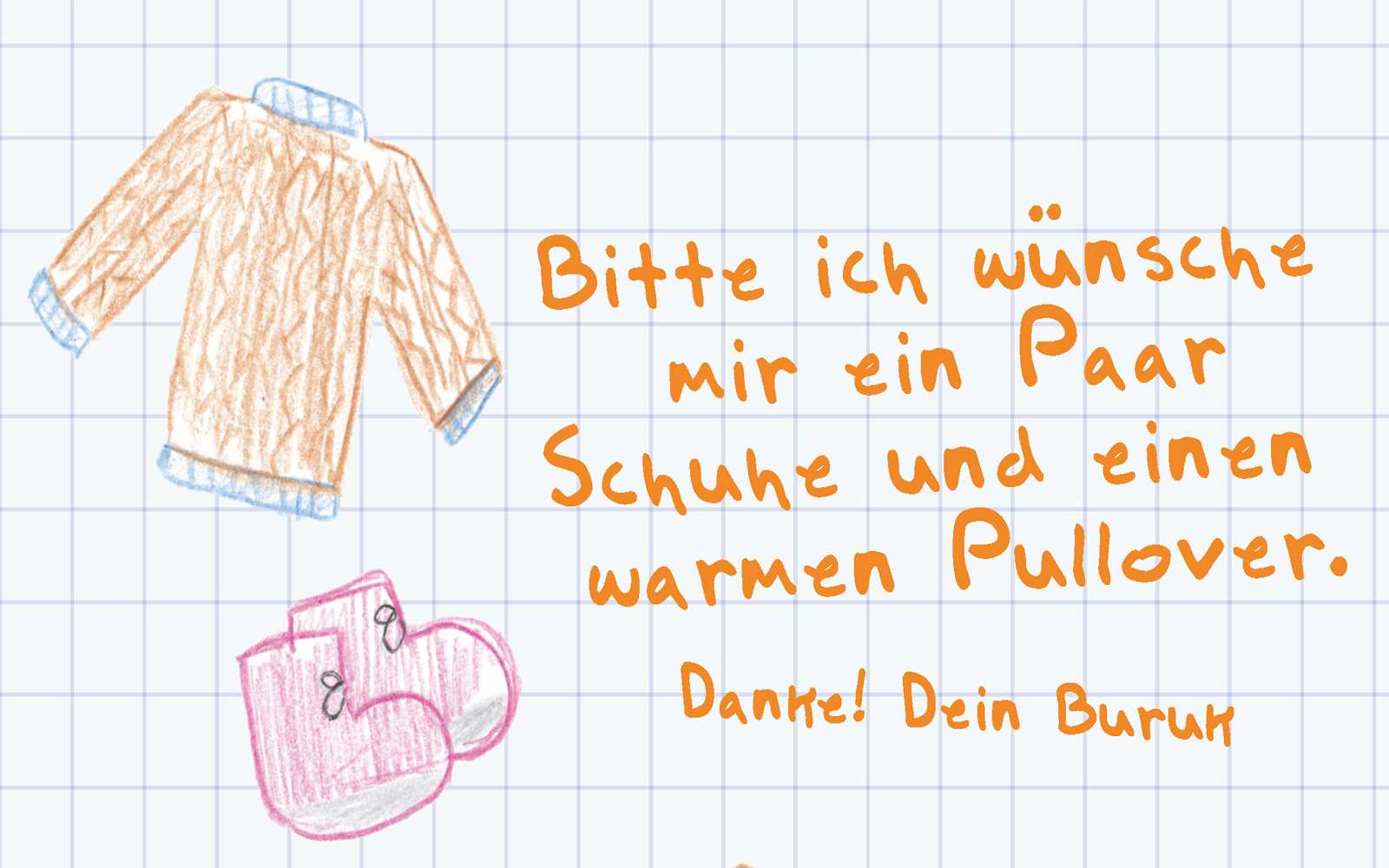 Buruks Weihnachtswunschzettel