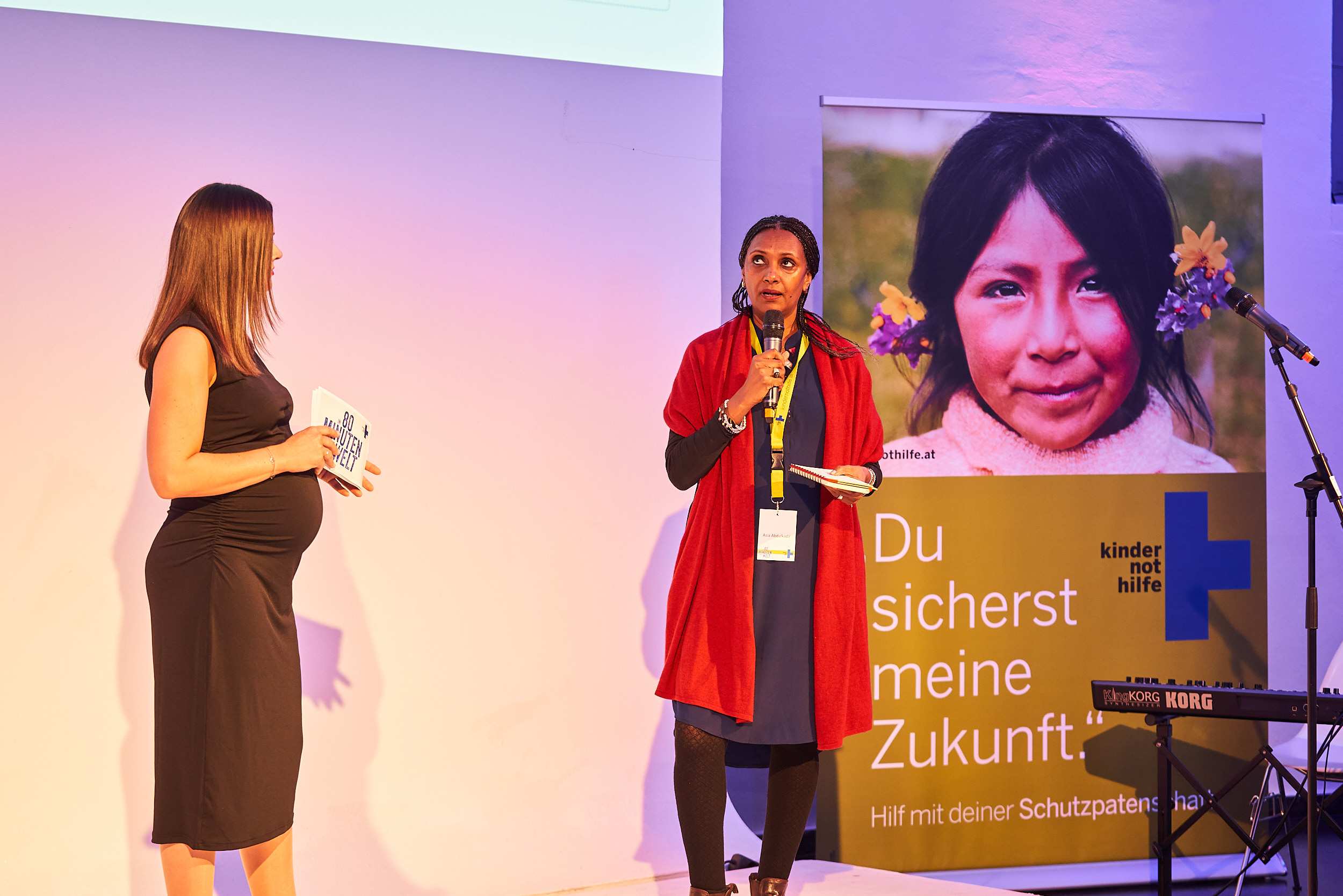 Asia Abdulkadir, Landeskoordinatorin der Kindernothilfe in Somaliland berichtet über die katastrophalen Bedingungen in ihrem Land (Foto: Andreas Zopf)