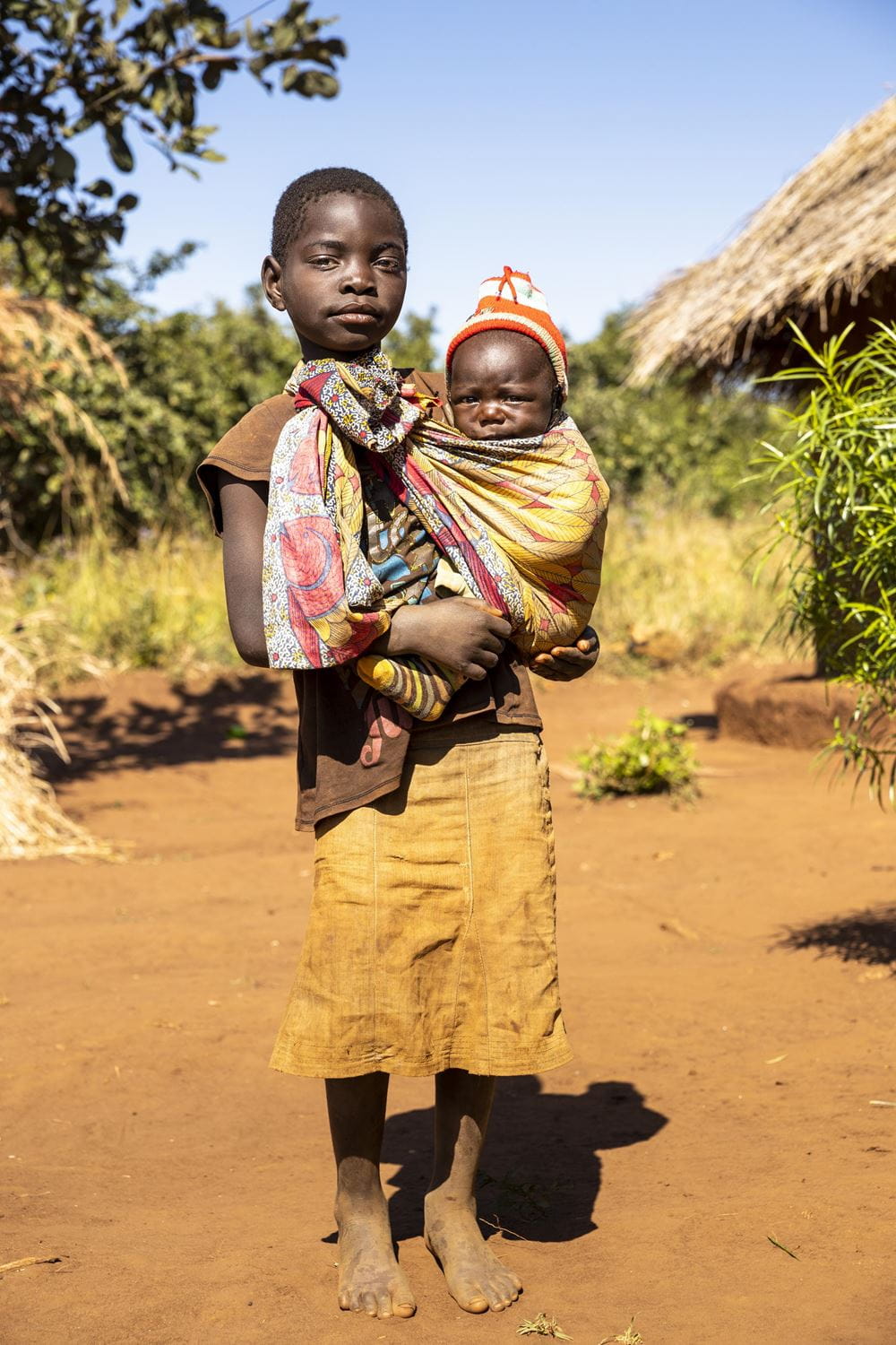 Kaelo und seine Geschwister haben bald keinen Hunger mehr (Foto: Christian O. Bruch)