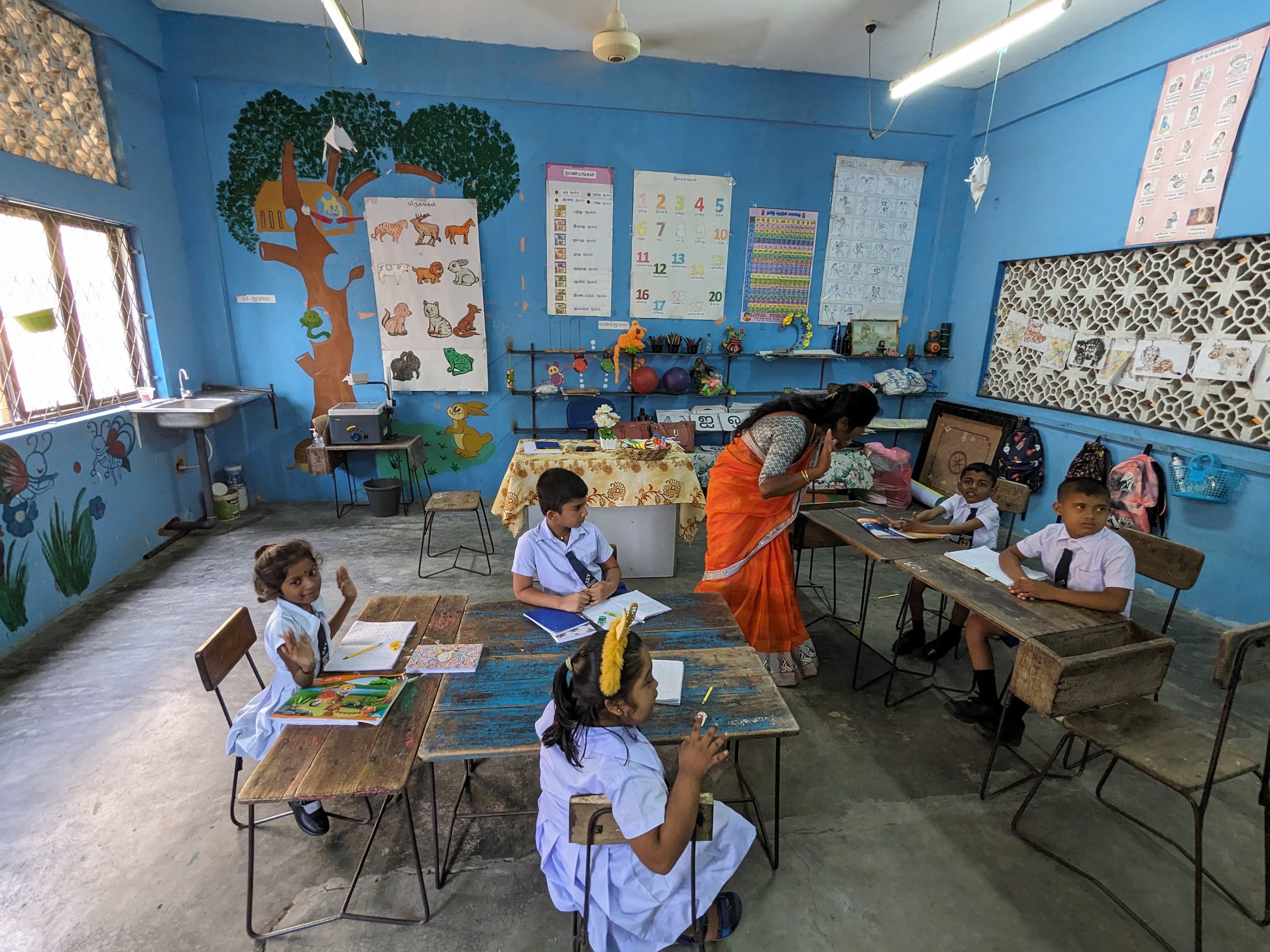 Inklusionsklasse in eine sri-lankesischen Schule (Foto: Kindernothilfe)