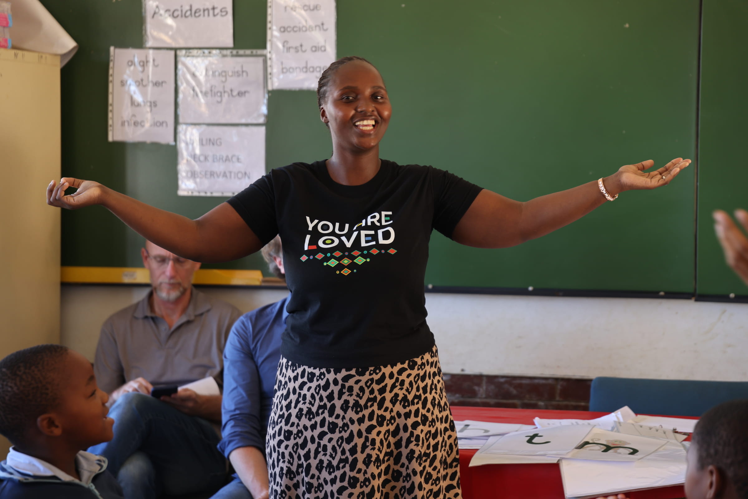 Unterricht durch iThema Lethu Projektmitarbeiter in Durban (Quelle: Ludwig Grunewald)