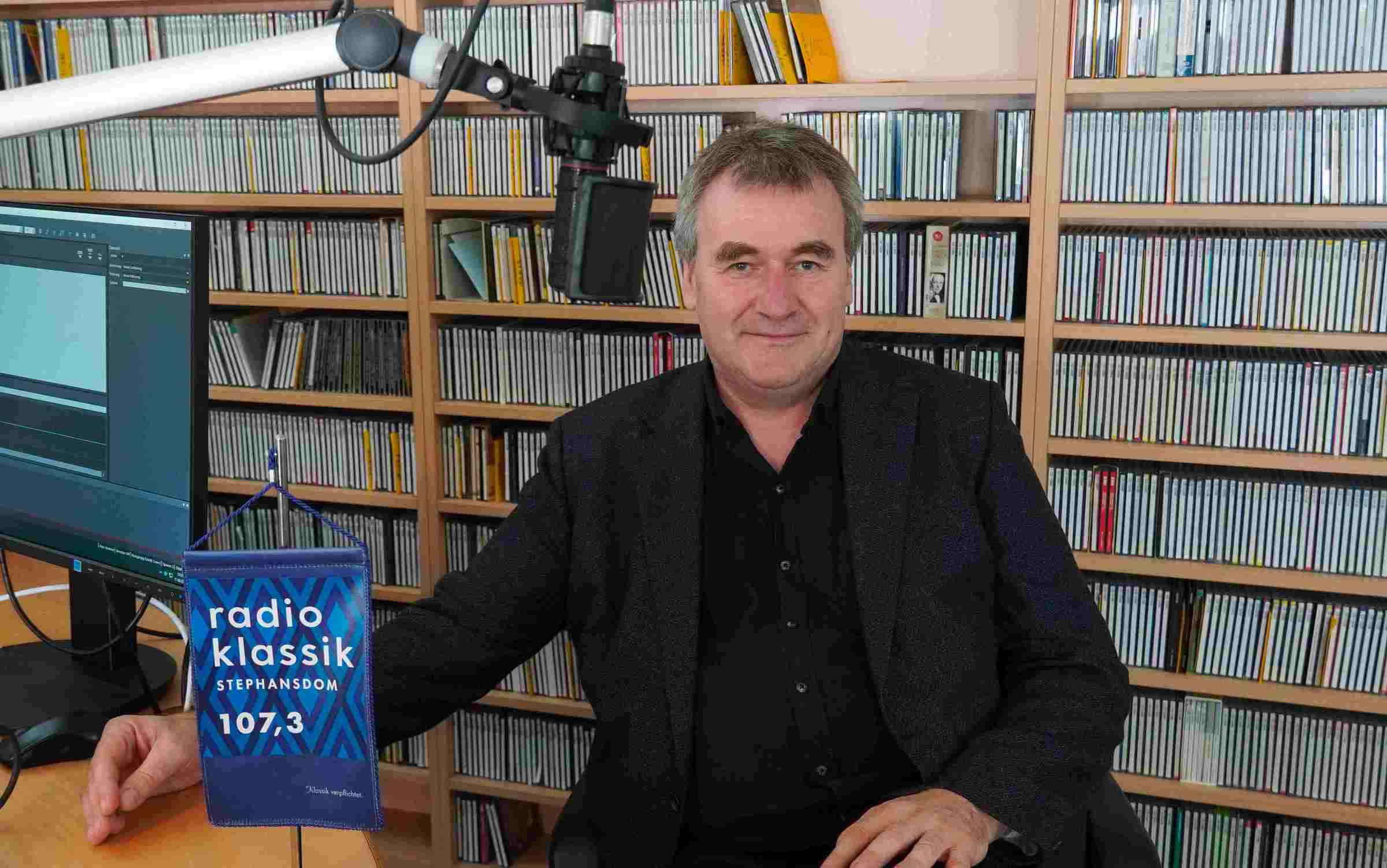 Gottfried Mernyi beim Interview @radio klassik Stephansdom (Foto: Kindernothilfe Österreich)