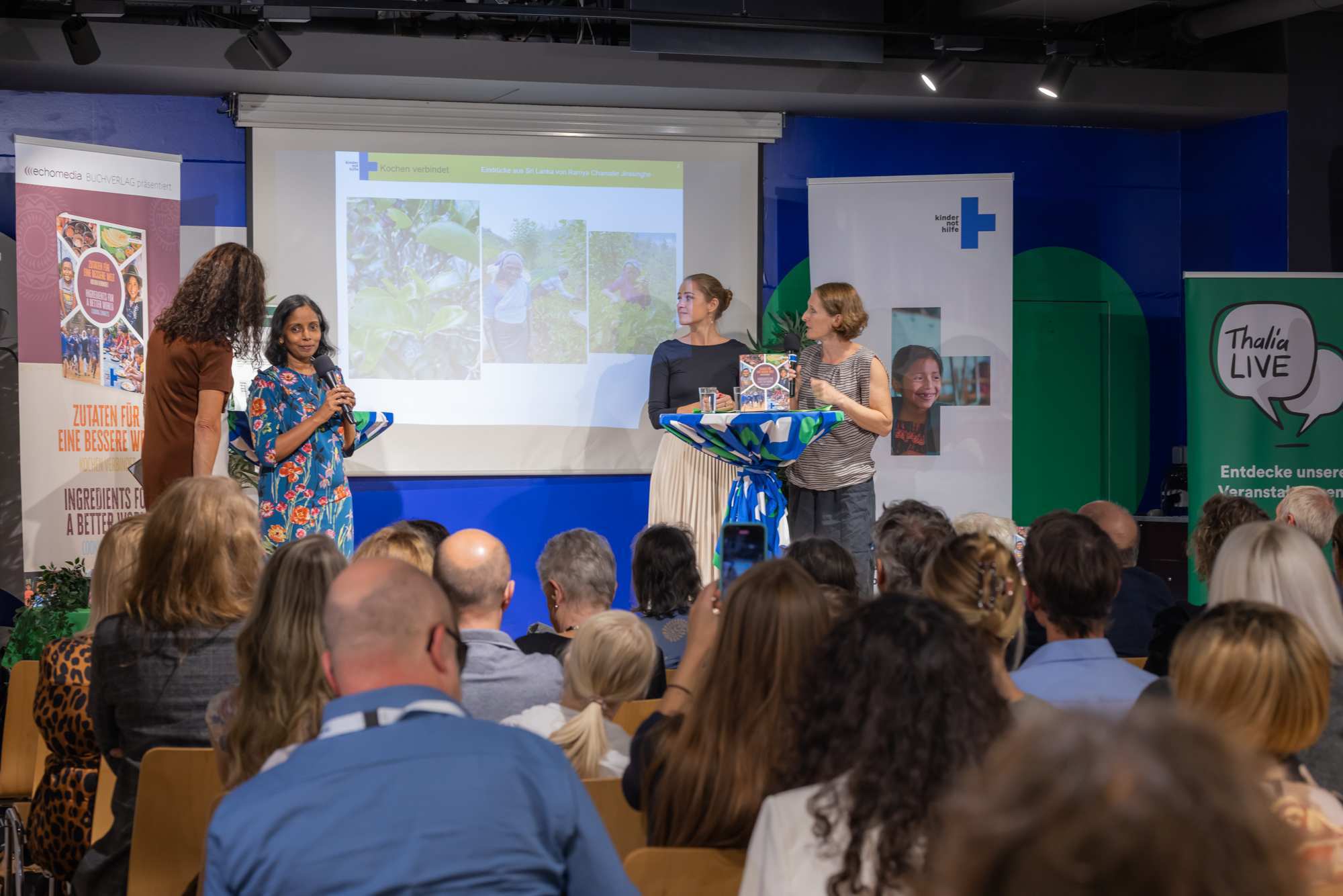 Präsentation Jubiläumskochbuch 30 Jahre Kindernothilfe Österreich im Thalia Wien Mitte. (Foto: Sandra Oblak)
